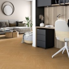 Tarkett iD 30 - Pure Oak Light Brown 261003019 | Fischgrät-Optik | Klebe-Vinylboden