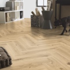 Tarkett iD Naturals 55 - Creek Oak Beige 261018037 | Fischgrät-Optik | Klebe-Vinylboden