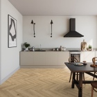 Tarkett iD Naturals 55 - Creek Oak Beige 261018037 | Fischgrät-Optik | Klebe-Vinylboden