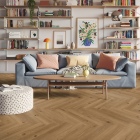 Tarkett iD Naturals 55 - Creek Oak Brown 261018038 | Fischgrät-Optik | Klebe-Vinylboden