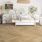 Tarkett iD Naturals 55 - Variant Oak Natural 261018051 | Fischgrät-Optik | Klebe-Vinylboden