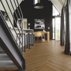 Tarkett iD Naturals 55 - Brook Oak Dark Brown 261026031 | Fischgrät-Optik | Klebe-Vinylboden