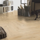 Tarkett iD Naturals 55 - Brushed Elm Natural 261026034 | Fischgrät-Optik | Klebe-Vinylboden