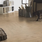 Tarkett iD Naturals 55 - Royal Oak Brushed Beige 261026044 | Fischgrät-Optik | Klebe-Vinylboden