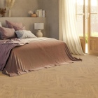 Tarkett iD Naturals 55 - Royal Oak Brushed Honey 261026045 | Fischgrät-Optik | Klebe-Vinylboden
