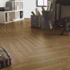 Tarkett iD Naturals 70 - Brook Oak Dark Brown 261056031 | Fischgrät-Optik | Klebe-Vinylboden