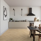 Tarkett iD Naturals 70 - Brushed Elm Natural 261056034 | Fischgrät-Optik | Klebe-Vinylboden