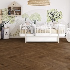 Tarkett iD Naturals 70 - Royal Oak Oiled Brown 261056047 | Fischgrät-Optik | Klebe-Vinylboden