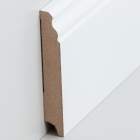 MDF Sockelleiste HH-Profil | Berliner Leiste | 100mm hoch | weiß