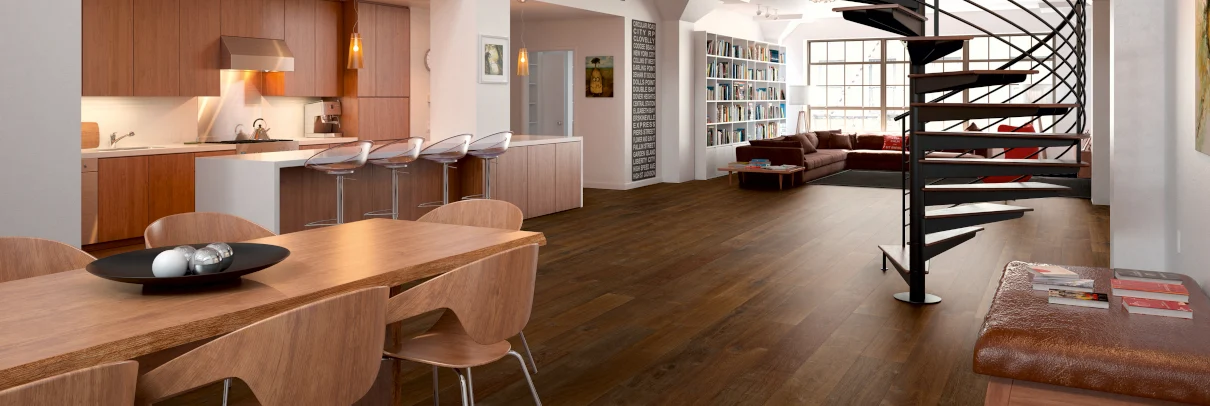 Küchenboden in Holzoptik