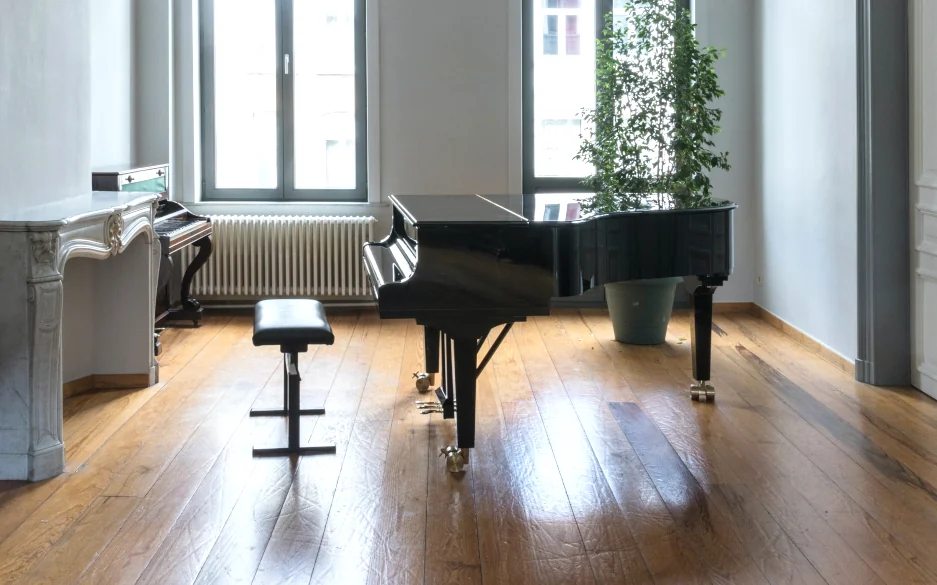 Fußboden aus Eichendielen