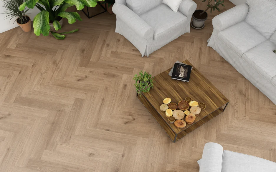 Laminat in Eiche-Optik