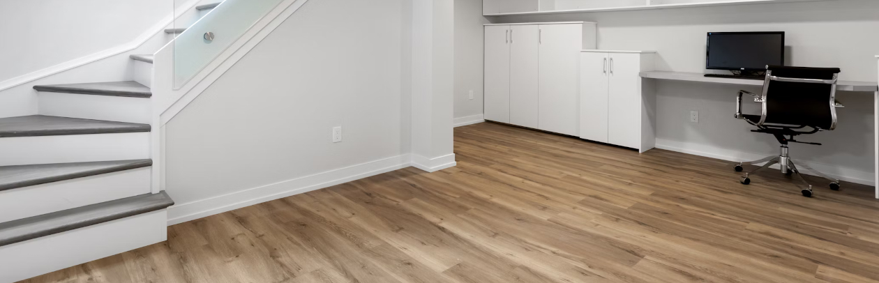 Vinylboden als Bodenbelag im Keller