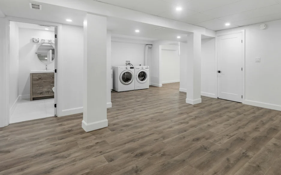 Kellerboden in moderner Holzoptik