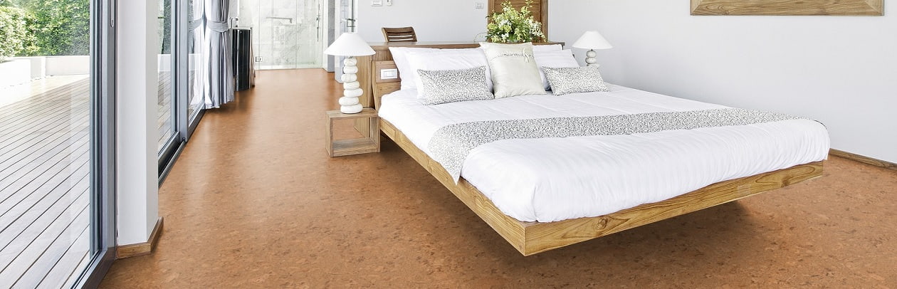 Kork als Schlafzimmerboden