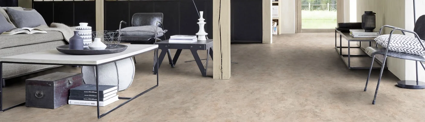 PVC-Boden in Fliesenoptik