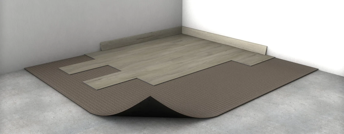 Trittschalldämmung unter Vinylboden