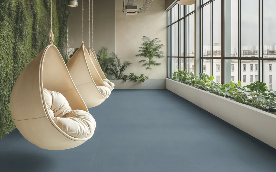 Vinylboden in Blau