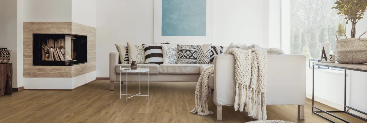 Kork-Designboden als Wohnzimmerboden