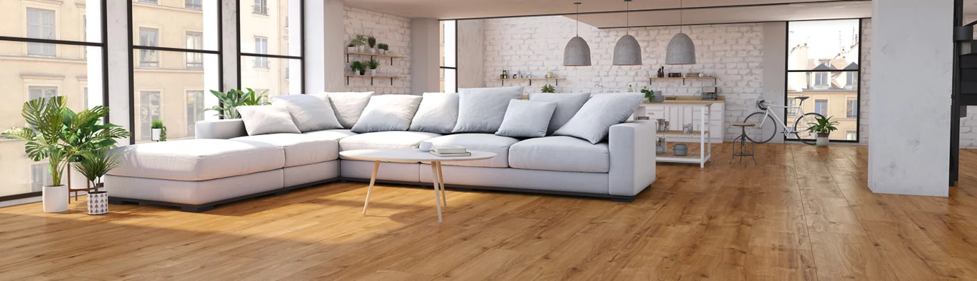 Wohnzimmerboden aus Parkett