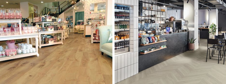 Bodenbelag im Concept Store