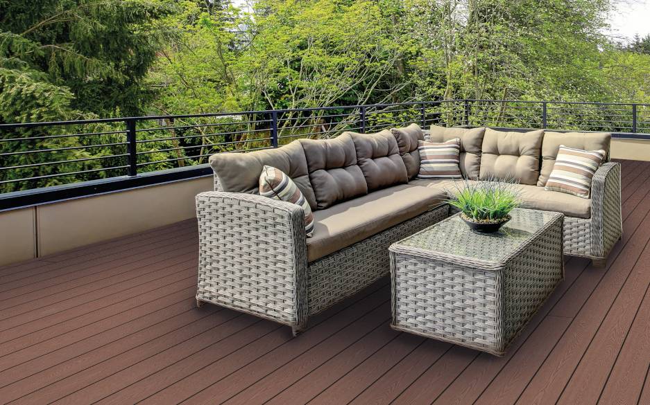 Terrassendielen als Bodenpaneele