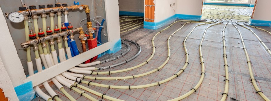 Fußbodenheizung im Neubau