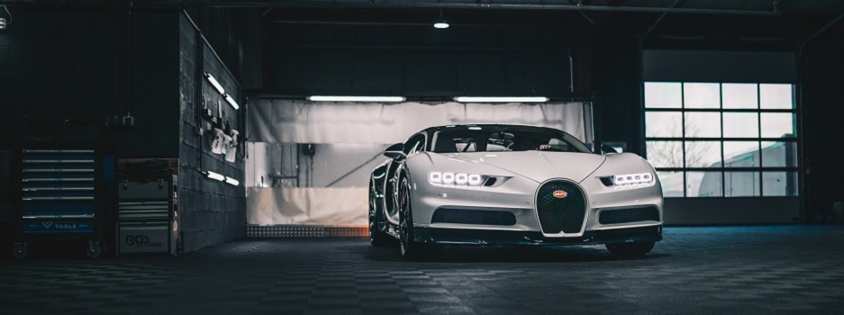 Garagenboden aus PVC-Fliesen