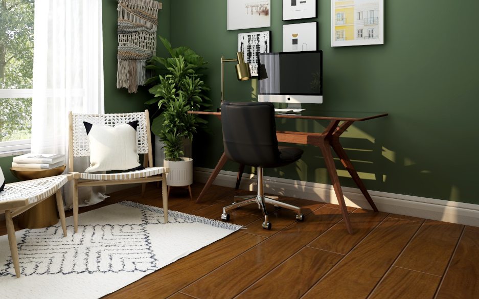 Homeoffice einrichten mit Parkett