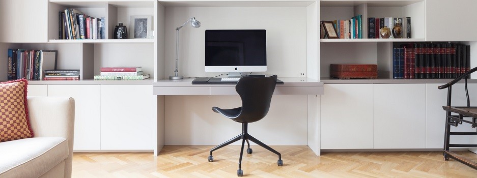 Home-Office: Bodengestaltung mit Fischgrätboden