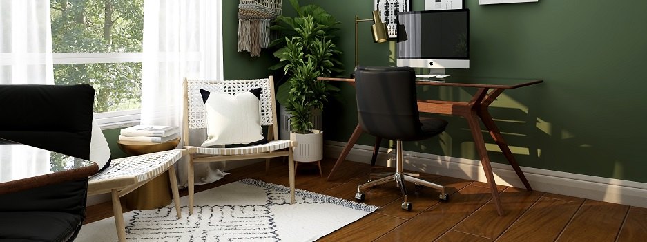 Home-Office: Bodengestaltung mit Landhausdielen