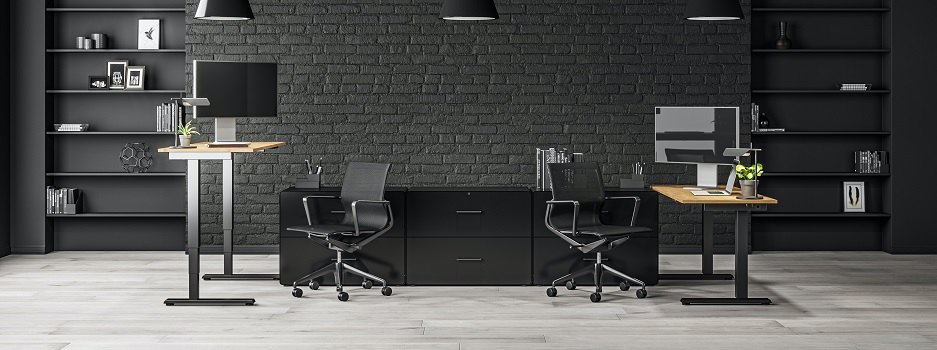 Vinylboden im Zweierbüro