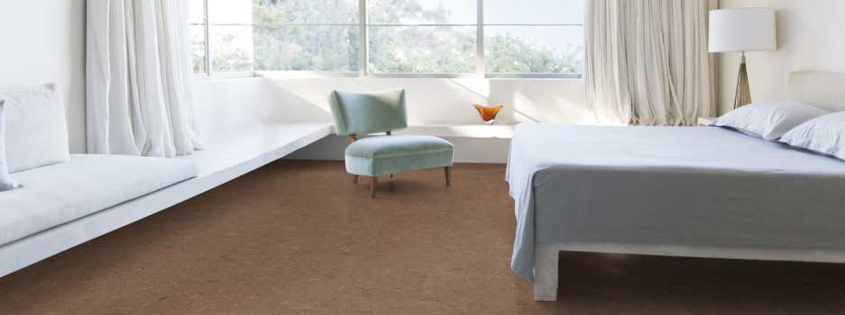 Klick-Korkboden in natürlicher Optik