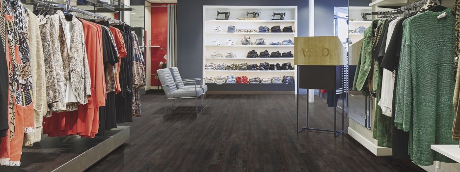 Bodenbelag in einem Modegeschäft