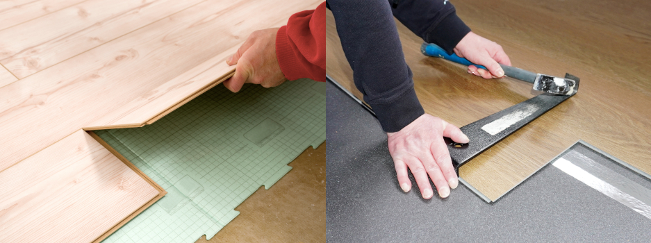 Laminat mit Klicksystem