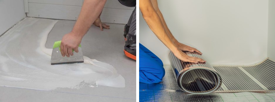 Linoleum nass oder trocken überkleben