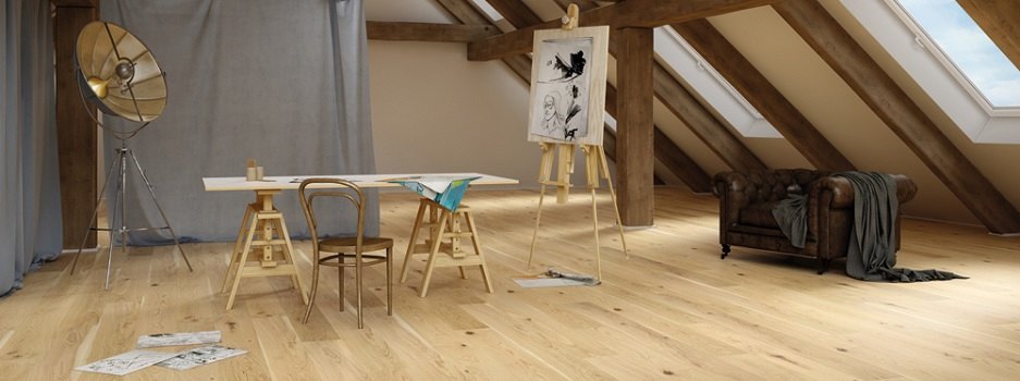 Parkett im Atelier