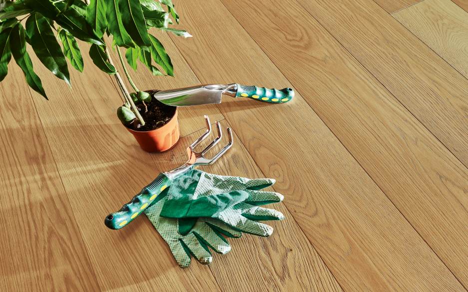 Parkett aus robustem Holz