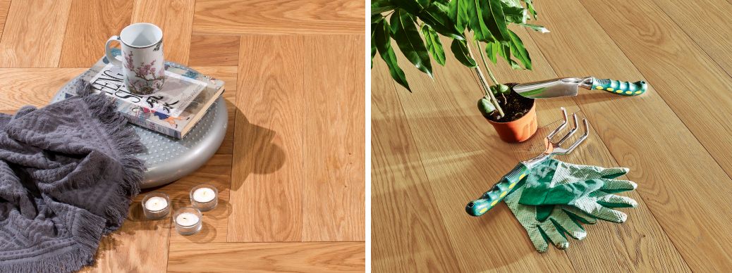Parkett aus robustem Holz