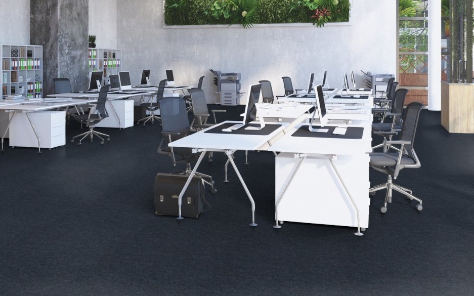 Strapazierfähiger Bodenbelag für Büros