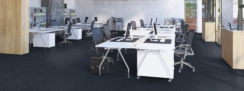 Strapazierfähiger Bodenbelag für Büros