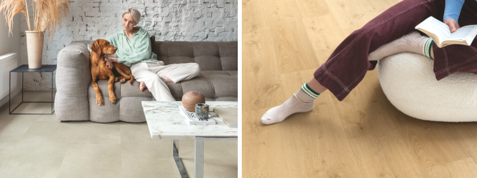 Strapazierfähiger Bodenbelag für Wohnzimmer