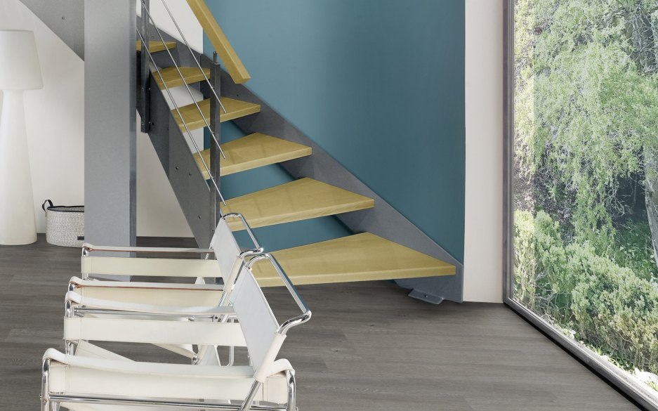 Freistehende Treppe ohne Verkleidung