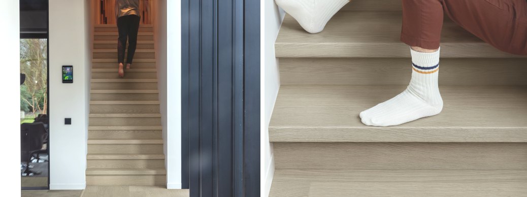 Geschosstreppe mit Vinyl-Verkleidung