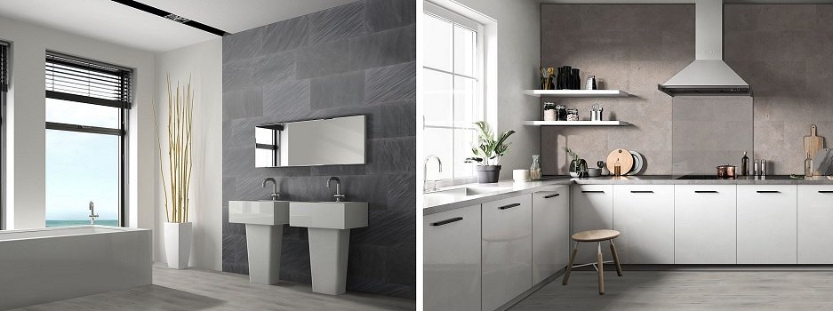 Vinyl-Wandfliesen in Küche & Bad