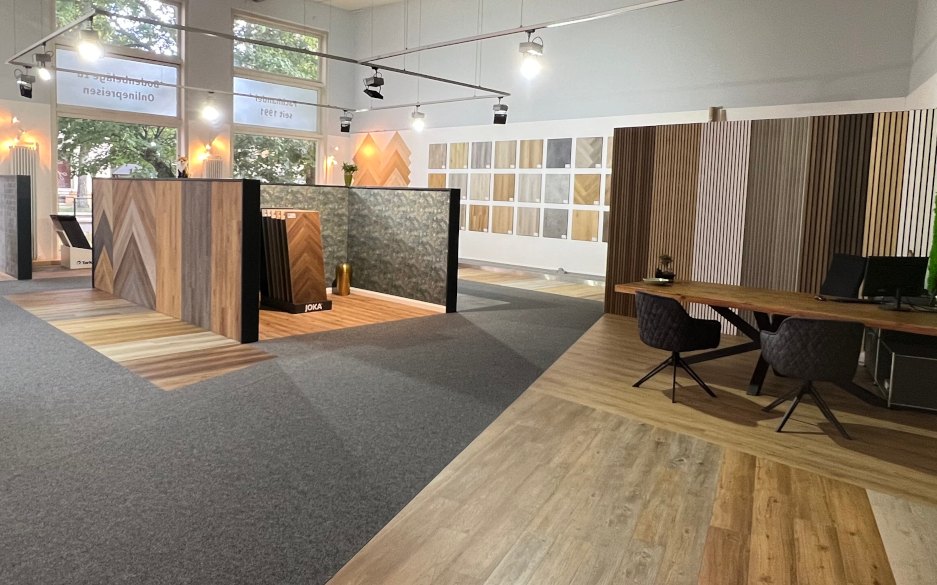 Vinylboden-Ausstellung beim Fachhändler