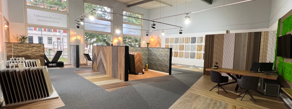 Vinylboden-Ausstellung beim Fachhändler